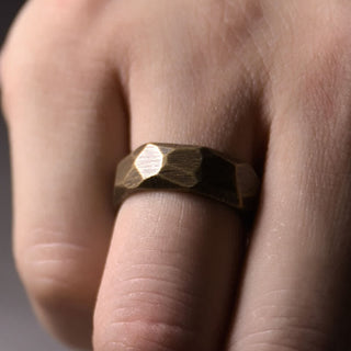 Buddha Gift Tibetan Simple Design Copper Wealth Ring
