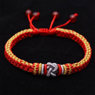 Buddha Gift Colorful Rope True Love Knot Luck Handmade Bracelet
