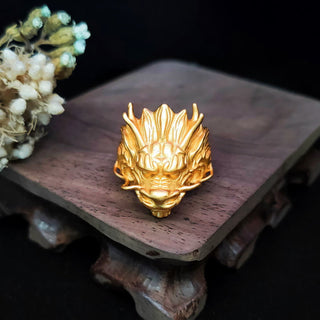 Buddha Gift Golden Dragon Luck Protection Ring
