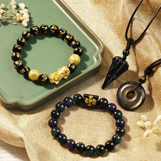 Buddha Gift  Absorbing Negative Energies Obsidian Bundle