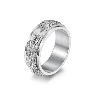 Buddha Gift Dragon Titanium Steel Stimulation Rotatable Ring (Extra 30% Off | USE CODE: FS30)