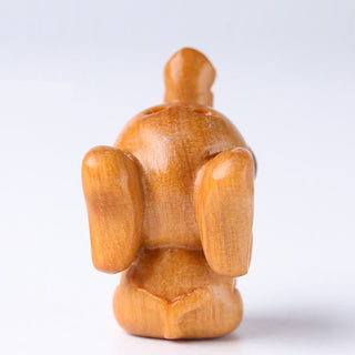 Buddha Gift Sandalwood Small Leaf Red Sandalwood Green Sandalwood Lucky Mini Elephant Carved Protection Decoration