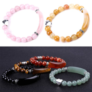 Buddha Gift Natural Crystal Beads Unisex Heart Bracelet