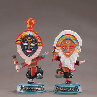 Buddha Gift Tibetan Opera Face Mask Puppet Home Office Car Decoration Ornament