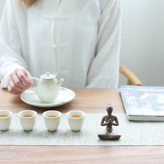 Buddha Gift Abstract Yoga Meditation Exercise Ceramics Spiritual Figurine Sculpture Decoration