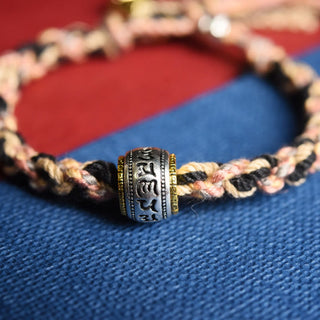 Buddha Gift Zakiram Goddess of Wealth Om Mani Padme Hum Peace Handmade Bracelet