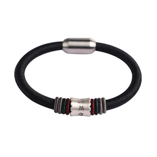 Buddha Gift 999 Sterling Silver Om Mani Padme Hum Peace Magnetic Buckle Bracelet