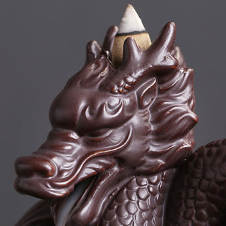 Buddha Gift Dragon Pattern Success Ceramic Incense Burner Decoration