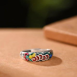 Buddha Gift Feng Shui Five Emperor Coins Wealth Ring