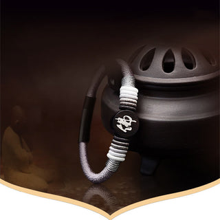 Buddha Gift Buddha Character Ebony Handcrafted Rope Bracelet