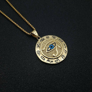 Buddha Gift Eye of Horus Protection Necklace Pendant