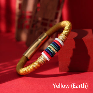 Buddha Gift Tibetan Handmade Colorful King Kong Knot Five Elements Luck Braid String Bracelet