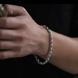 Buddha Gift 925 Sterling Silver Om Mani Padme Hum Carved Design Creativity Metal Bracelet