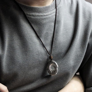 Buddha Gift One's Luck Improves Design Pattern Copper Luck Necklace Pendant