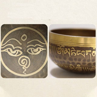 Buddha Gift Tibetan Sound Bowl Handcrafted for Yoga and Meditation Singing Bowl Set