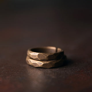 Buddha Gift Tibetan Simple Design Copper Wealth Ring