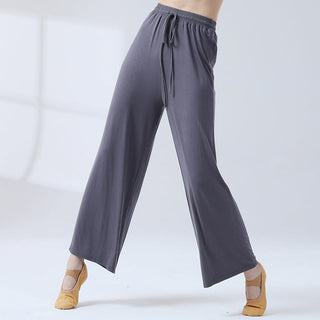 Buddha Gift Loose Modal Drawstring Wide Leg Pants For Yoga Dance