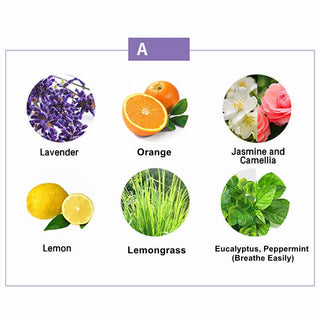 Buddha Gift 6Pcs Lavender Orange Jasmine Lemongrass Soothing Aromatherapy Healing Essential Oils Set