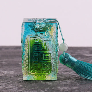 Buddha Gift Feng Shui Handmade Liuli Crystal Art Piece Home Office Decoration