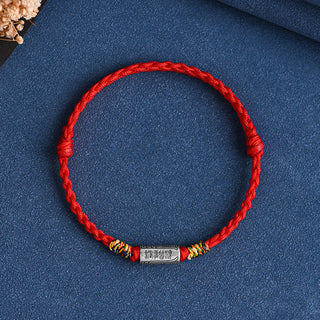 Buddha Gift Handcrafted 925 Sterling Silver Everything Goes Well Design Protection Strength Bracelet Anklet