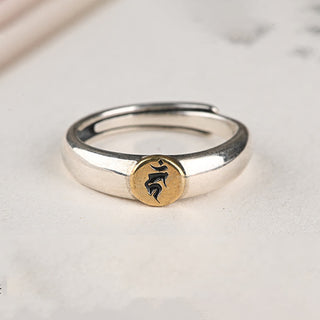 Buddha Gift Tibetan Om Mani Padme Hum Carved Chinese Zodiac Natal Buddha Peace Ring