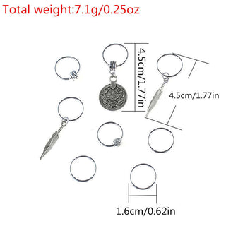 Buddha Gift Antique Leaf Coins Beads Barrette Hair Pins Decoration