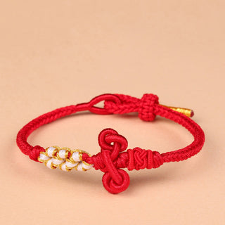 Buddha Gift Handmade Wenchang Knot Luck Strength Braided Rope Bracelet