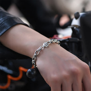 Buddha Gift Om Mani Padme Hum Double Dorje Copper Engraved Wisdom Bracelet