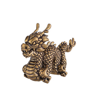 Buddha Gift Year Of The Dragon Small Auspicious Brass Dragon Luck Success Home Decoration