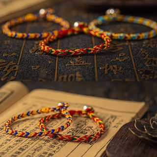 Buddha Gift "May you be good fortune and success" Lucky Multicolored Bracelet