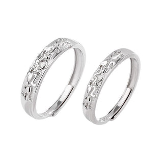 Buddha Gift 925 Sterling Silver PiXiu Balance Adjustable Couple Ring