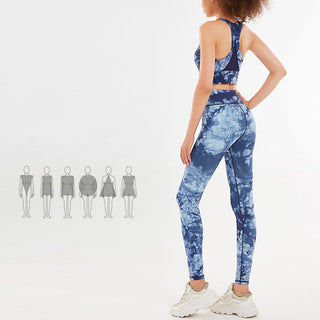 Buddha Gift 2Pcs Floral Flowers Print Crop Tank Top Pants Sports Gym Outfits Fitness Yoga Women's Yoga Sets