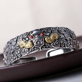 Buddha Gift FengShui Engraving PiXiu Blessing Bracelet Bangle