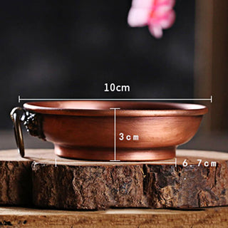 Buddha Gift Small Copper Prayer Altar Portable Burning Holder Incense Sage Smudging Rituals Use Items