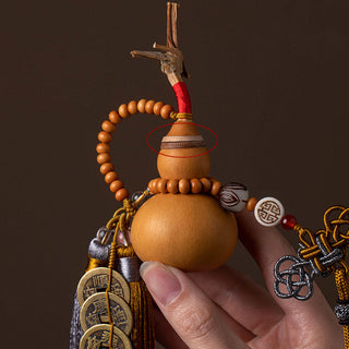 Buddha Gift Feng Shui Coins Gourd Chinese Knot Lucky Coins Five Emperor Money Wealth Tassels Decoration