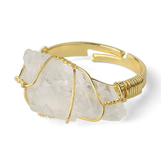 Buddha Gift Natural Crystal Gemstone Amethyst Adjustable Ring