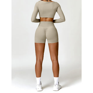 Buddha Gift Gym Sports Yoga Backless Bra Crop Tank Top Shorts