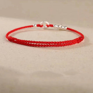 Buddha Gift 925 Sterling Silver Auspicious Clouds Peace Buckle Safe And Sound Bracelet Anklet