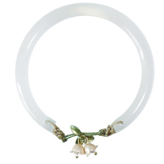 Buddha Gift Lily of the Valley Flower Happiness Strength Bracelet Bangle