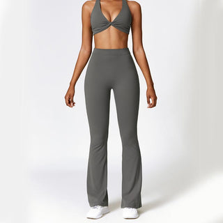 Buddha Gift High Waist Breathable Flare Pants For Sports Fitness Yoga