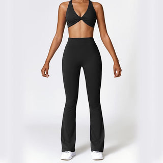 Buddha Gift High Waist Breathable Flare Pants For Sports Fitness Yoga