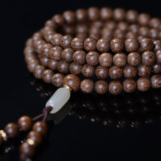 Buddha Gift 108 Mala Beads Rosewood Jade Calm Bracelet