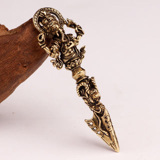 Buddha Gift Tibetan Ganesh Ganpati Elephant God of Wealth Dorje Vajra Spiritual Power Necklace Pendant