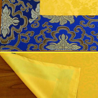 Buddha Gift Brocade Prayer Altar Flower Vajra Dragon Pattern Auspicious Symbols Table Runner