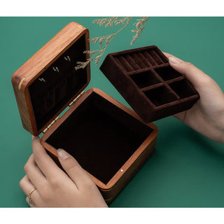 Buddha Gift Antique Flower Leaf Handmade Rosewood Jewelry Storage Box Wooden Gift Organizer Box