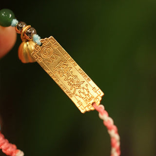 Buddha Gift 925 Sterling Silver Handmade Multicolor String Protection Luck Charm Braid Bracelet