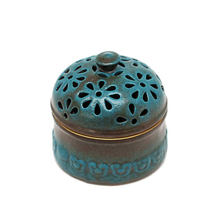 Buddha Gift Mini Hollow Spiritual Meditation Ceramic Small Incense Burner Decoration