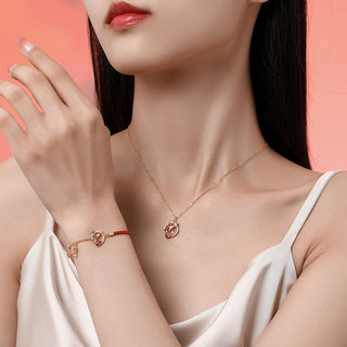 Buddha Gift 925 Sterling Silver Year Of The Dragon Koi Fish Fu Character Luck Necklace Pendant Bracelet