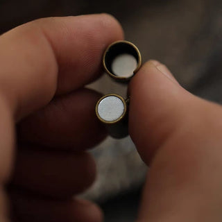 Buddha Gift Retro Leather Luck Healing Copper Magnetic Buckle Bracelet