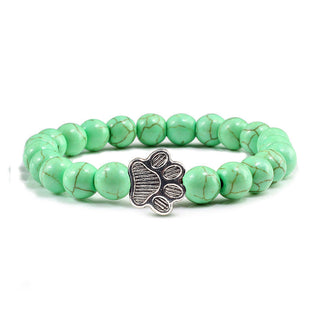 Buddha Gift “Save A Dog” Stone Bracelet